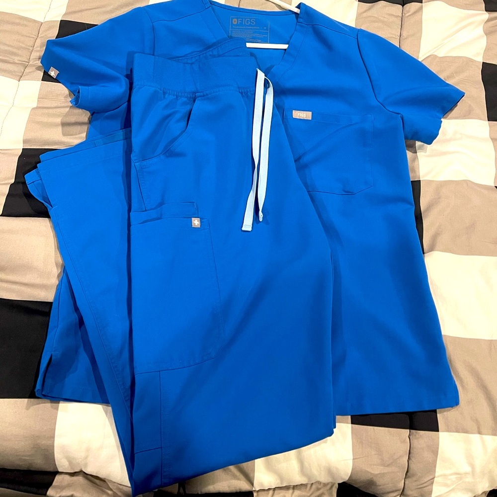 FIGS ROYAL BLUE Set Caterina—Kade LIKE NEW!